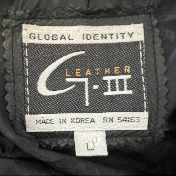 Global Identity G-III Vintage Long Leather Jacket Size Large - Picture 6 of 8
